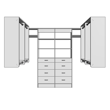 Anchor Products Design Tools - MasterSuite Closet Custom Series Walk-In ...